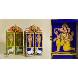 Kathanik . कथनिक ☀ Kaavad a Wooden Shrine - Ganesh { Single piece } ~ 5